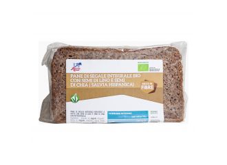 Pane di segale integrale con semi di lino e semi di chia bio 500 g