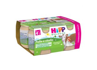 Hipp bio hipp bio omogeneizzato pollo vitello 4x80 g
