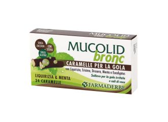 Mucolid bronc menta & liquirizia 24 caramelle