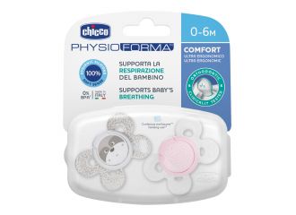 Chicco succhietto comfort girl silicone 0-6 mesi 2 pezzi