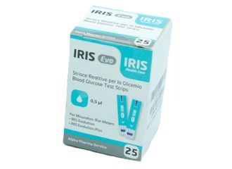 Strisce misurazione glicemia iris evo 25 pezzi
