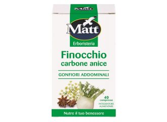 Matt erboristeria finocchio carbone anice 40 compresse