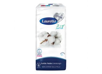 Assorbente laurella in cotone sottile notte disteso 14 pezzi