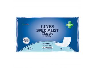 Pannolone rettangolare lines specialist classic senza barriera 30 pezzi