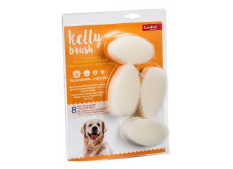 Kelly brush spugnetta abrasiva per cani di taglia grande 16 pezzi