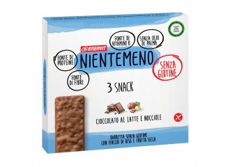 Nientemeno bar cioccolato al latte nocciole 3 x 33 g