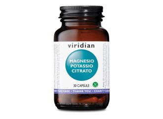 Viridian magnesium potassium citrate 30 capsule viridian magnesio potassio citrato