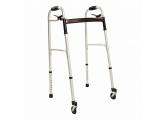 Deambulatore fisso con due ruote piroettanti