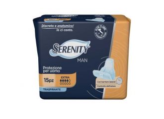 Pannolino serenity light man extra con adesivo o altro fissaggio 15 pezzi