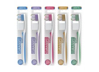 Curasept spazzolino soft medical colore azzurro