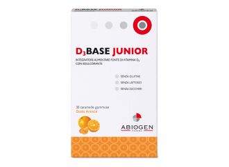 D3base junior 30 caramelle gommose arancia