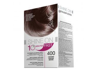 Bionike shine on fast trattamento colorante capelli castano 400 60 ml + tubo 60 ml