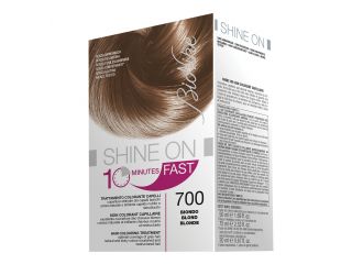 Bionike shine on fast trattamento colorante capelli biondo 700 flacone 60 ml + tubo 60 ml