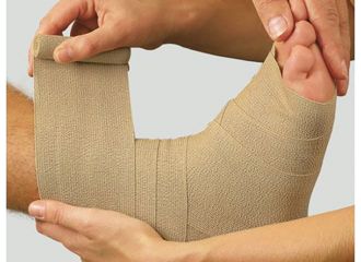 Benda elastica dauerbinde k estensibilita' alta 8x700cm 1 pezzo con graffette