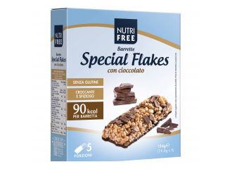Nutrifree barrette special flakes cioccolato 24,8 g x 5