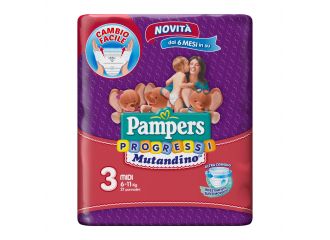 Pampers progretgtgi mutandino cp tg3 midi 21 pezzi