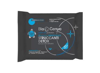 Biogenya beauty life protection 20 salviette tessuto black struccanti detox