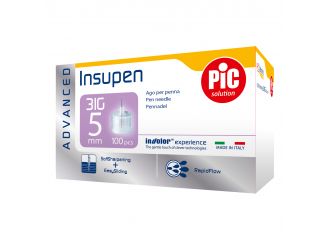 Ago penna insulina pic insupen advanced gauge 31 5 mm 100 pezzi