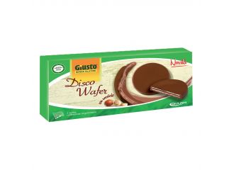 Disco wafer crema nocciole ricoperto di cioccolato al latte 90 g