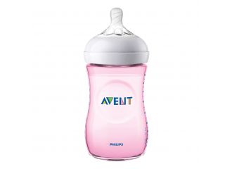 Avent biberon natural pp 260ml rosa single pack