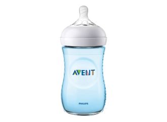 Avent biberon natural pp 260ml azzurro single pack