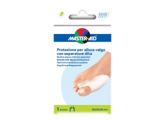 Protezione master-aid per alluce valgo con separatore dita integrato 1 pezzo