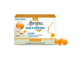 Apropos gola defens pro 20 pastiglie arancia senza zucchero