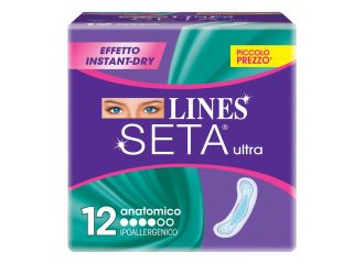 Lines seta ultra assorbenti anatomici 12 pezzi