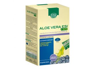 Esi aloe vera succo + forte mirtillo 24 pocket drink