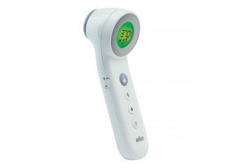 Termometro braun touch + no touch modello bnt400 3 in 1 per misurazione temperatura a distanza della fronte cibo e bagno