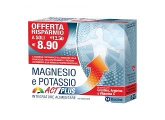Magnesio e potassio act plus 14 bustine