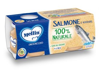 Mellin omogeneizzato di salmone e verdure 4 x 80 g