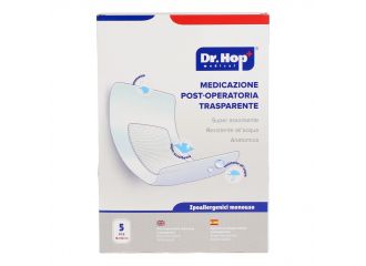 Medicazione drhop waterproof 8x10 cm 5 pezzi