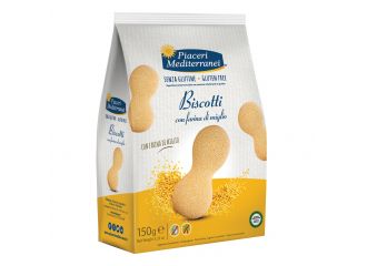 Piaceri mediterranei biscotti farina di miglio 150 g