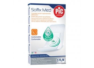 Cerotto in tnt adesivo con compressa assorbente pic soffix med 15x10 cm