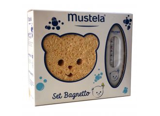 Mustela cofanetto set bagnetto 1 shampoo dolce 200 ml + 1 bagnetto millebolle 200 ml + 1 spugnetta + 1 termometro