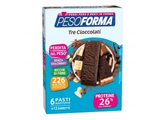 Pesoforma barr 3 cioccolati 372 g
