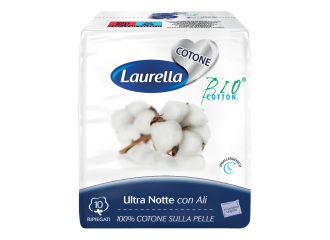 Assorbente laurella per donna in cotone ultra ali notte 10 pezzi