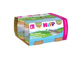 Hipp omogeneizzato merluzzo/patate/carote 4x80 g