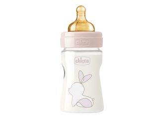 Chicco biberon original 150ml touch 1 foro girl con tettarella in caucciu'