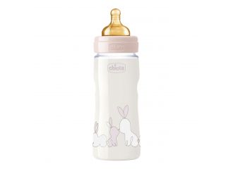 Chicco biberon original 330ml touch regular girl con tettarella in caucciu'