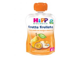 Hipp bio frutta frullata pera/mela con mango e maracuja 90 g