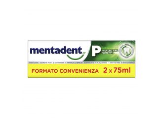 Mentadent p 2 x 75 ml bitubo promo