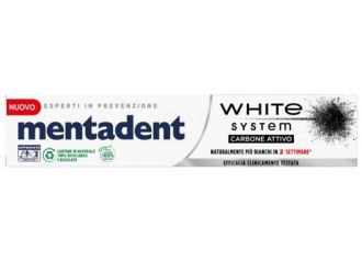 Mentadent white system charcoal 75 ml