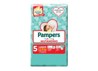 Pannolino a mutandina pampers baby dry junior small pack 14 pezzi