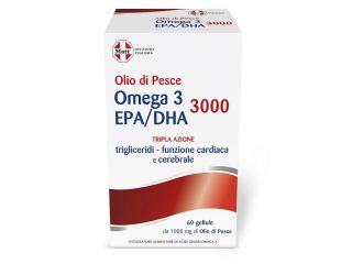 Matt divisione pharma olio di pesce omega 3 epa/dha 3000 tripla azione 60 gellule