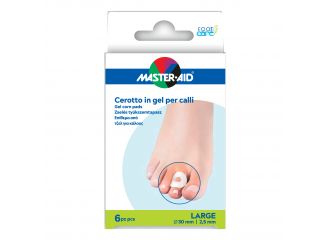 Master-aid foot care cerotto gel calli taglia l 6 pezzi