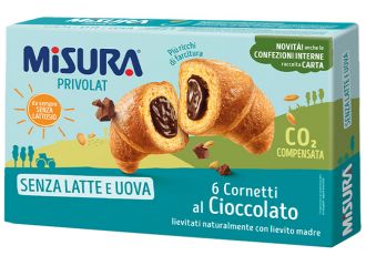 Misura cornetti privolat cioccolato senza latte e senza uova 290 g