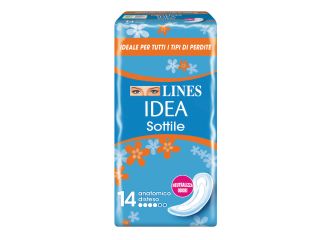 Lines idea assorbente sottile disteso anatomico 14 pezzi