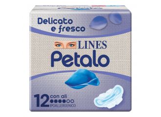 Lines petalo blu assorbente con ali 12 pezzi